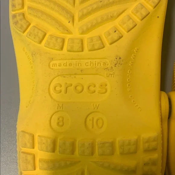 CROCS Yellow unisex, MEN 8 / WOMAN 10 - Picture 6 of 10